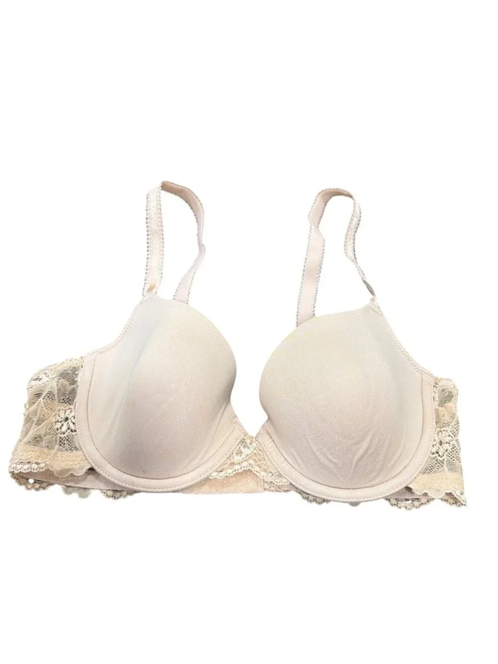 Wacoal #85340 French Garden Average Figure Contour Bra 32C Beige